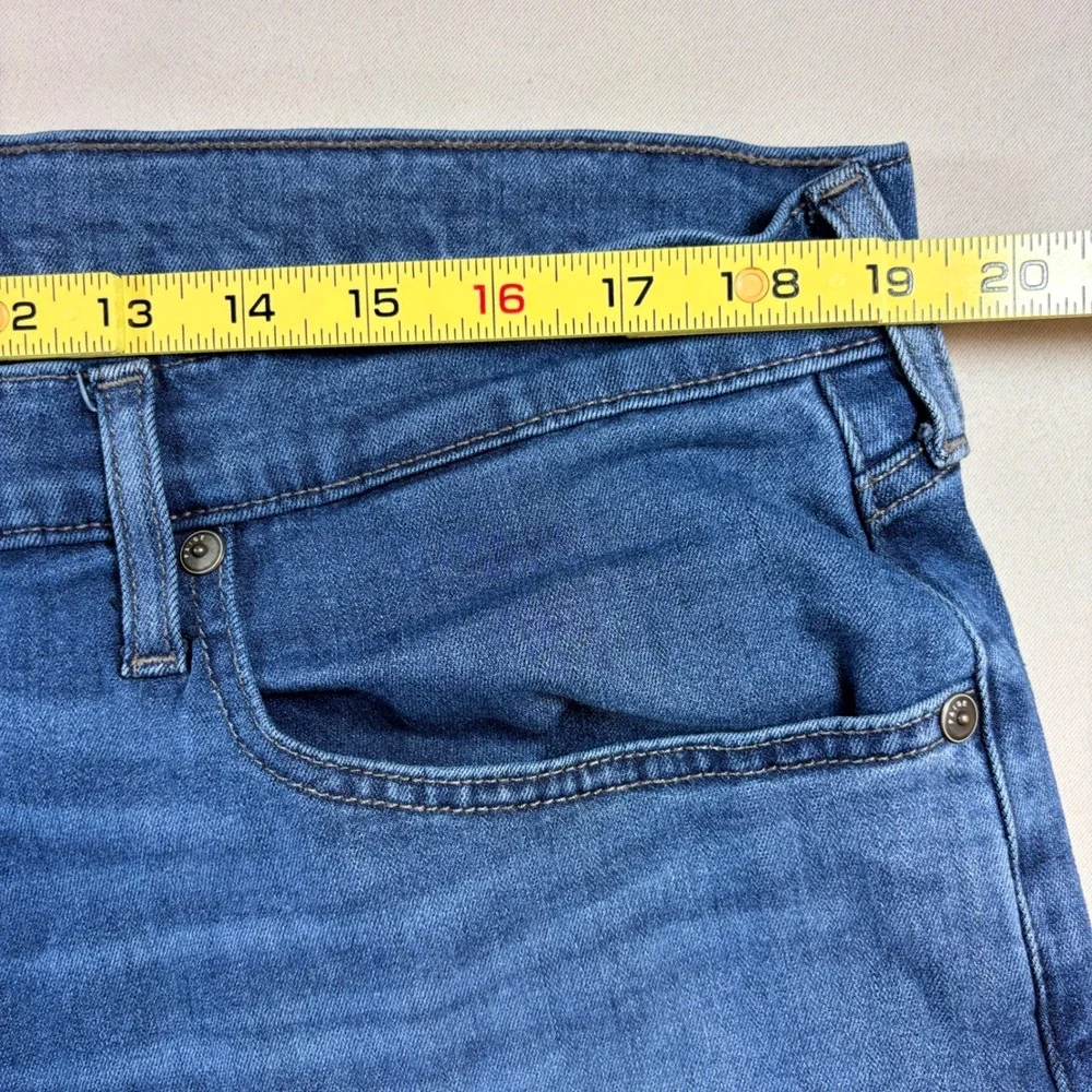 Paige Federal Slim Straight Jeans Mens 36x32 Medium Wash Blue Stretch Casual